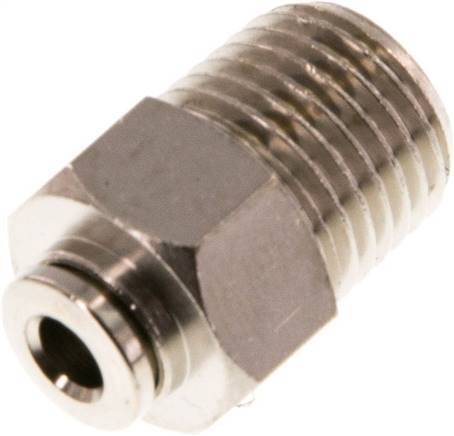 4mm x R1/4'' Push-in Fitting with Male Threads Brass NBR