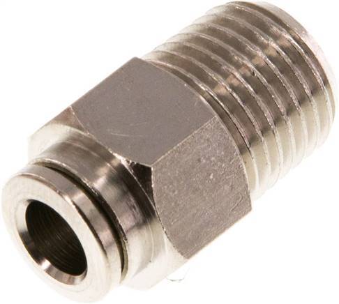 6mm x R1/4'' Push-in Fitting with Male Threads Brass NBR