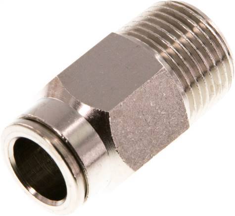 10mm x R3/8'' Push-in Fitting with Male Threads Brass NBR