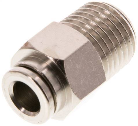 6mm x R1/4'' Push-in Fitting with Male Threads Brass FKM