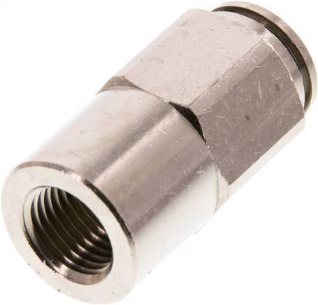 12mm x G1/4'' Push-in Fitting with Female Threads Brass FKM