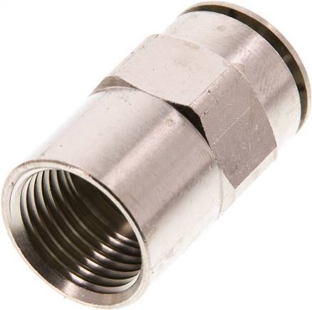 16mm x G1/2'' Push-in Fitting with Female Threads Brass FKM