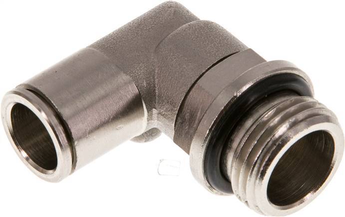 raccord enfichable coudé 90deg 12mm x G1/2'' avec filetage mâle Laiton NBR Rotatif