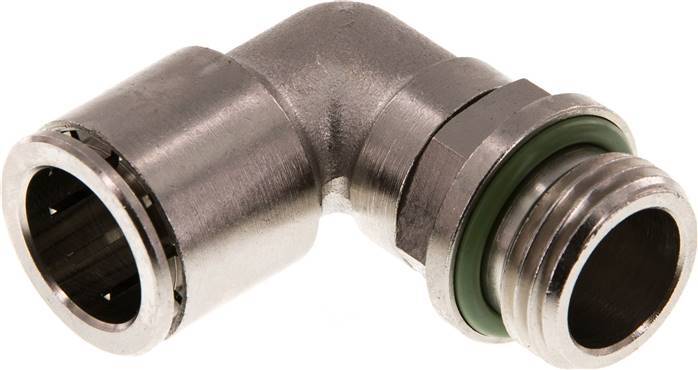 Racor de 16mm x G1/2'' 90deg con rosca macho Latón FKM Giratorio