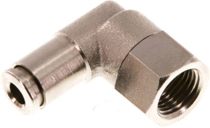 4mm x G1/8'' 90deg Winkel Steckverschraubung mit Innengewinde Messing NBR drehbar