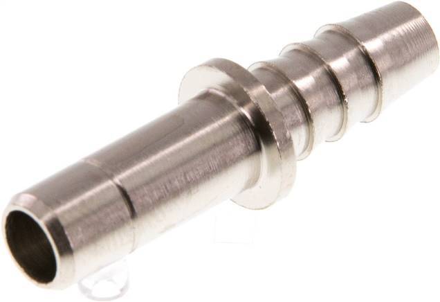 8mm x 6mm Plug-in Fitting with Hose Pillar Brass FKM