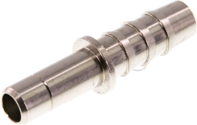 8mm x 8mm Plug-in Fitting with Hose Pillar Brass FKM