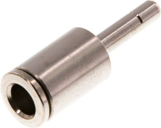 6mm x 4mm Push-in Fitting with Plug-in Brass NBR