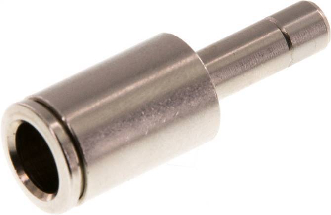 8mm x 6mm Push-in Fitting with Plug-in Brass NBR