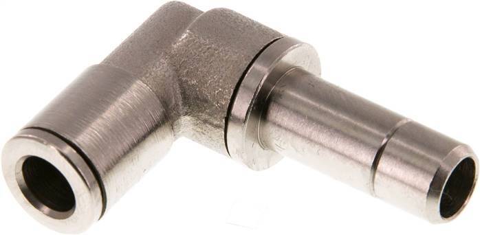 6mm x 8mm 90 graden L-verbinding Messing Insteekfitting Plug NBR