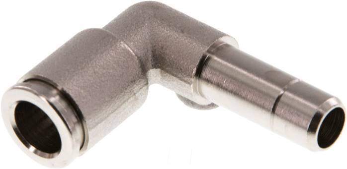 Raccord enfichable coudé 90deg 8mm x 8mm avec bouchon laiton NBR