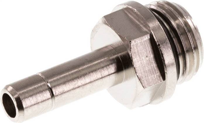 6mm x G1/4'' Plug-in Fitting with Male Threads Brass NBR