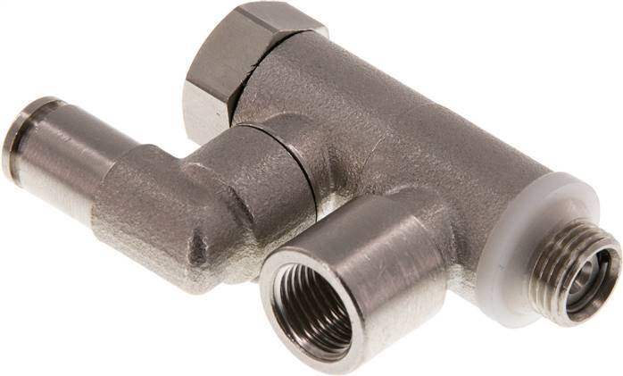 Clapet anti-retour pilote 4mm & G1/8'' coude mâle laiton 0.5-10bar (7-145psi)