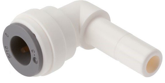 5/32'' x 5/32'' 90deg Elbow Push-in Fitting with Plug-in POM EPDM