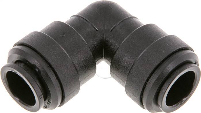 Raccord enfichable coudé à 90 degrés 12mm PA 66 NBR