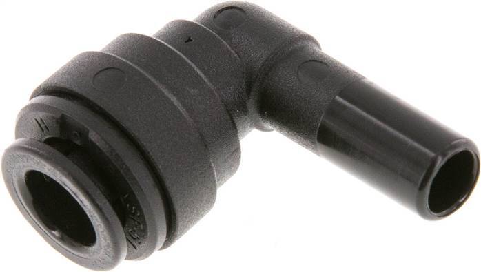 Raccord enfichable coudé 90deg 8mm x 8mm avec bouchon PA 66 NBR