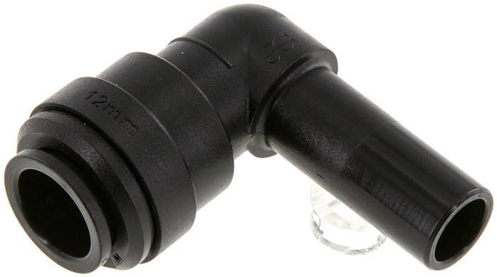 12mm x 12mm 90deg Elbow Push-in Fitting with Plug-in POM NBR