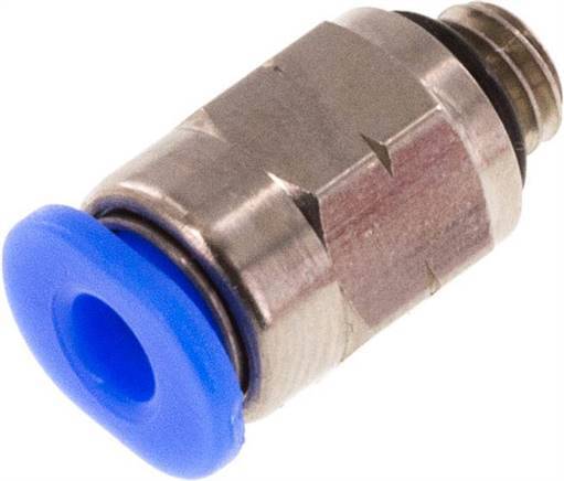 1/8'' x UNF 10-32 Push-in Fitting Brass/PBT NBR