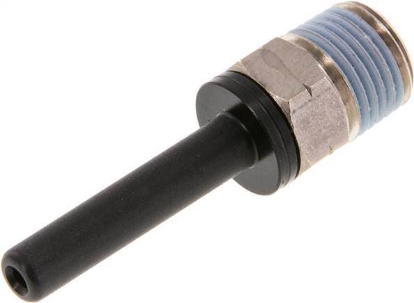 3/16'' x 1/8'' NPT Plug-in Fitting with Male Threads Brass/PBT NBR