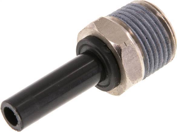 5/16'' x 3/8'' NPT Plug-in Fitting with Male Threads Brass/PBT NBR