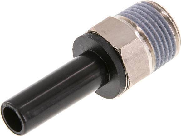 3/8'' x 3/8'' NPT Plug-in Fitting with Male Threads Brass/PBT NBR