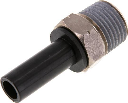 1/2'' x 1/2'' NPT Plug-in Fitting with Male Threads Brass/PBT NBR