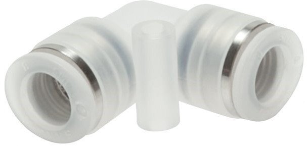 8mm 90deg Polypropylene (PP) Elbow Push-in Fitting EPMD/PTFE