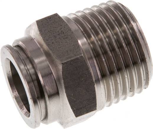 12mm x R1/2'' Push-in Fitting with Male Threads Stainless Steel FKM