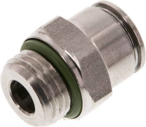 8mm x G1/4'' Push-in Fitting with Male Threads Stainless Steel FKM