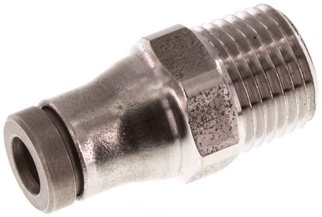 4mm x 1/8'' NPT Push-in Fitting with Male Threads Stainless Steel FKM