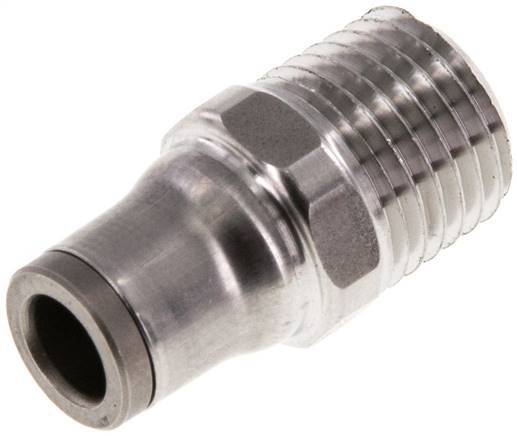 Raccord enfichable 6mm x 1/4'' NPT à filetage mâle Acier inoxydable FKM