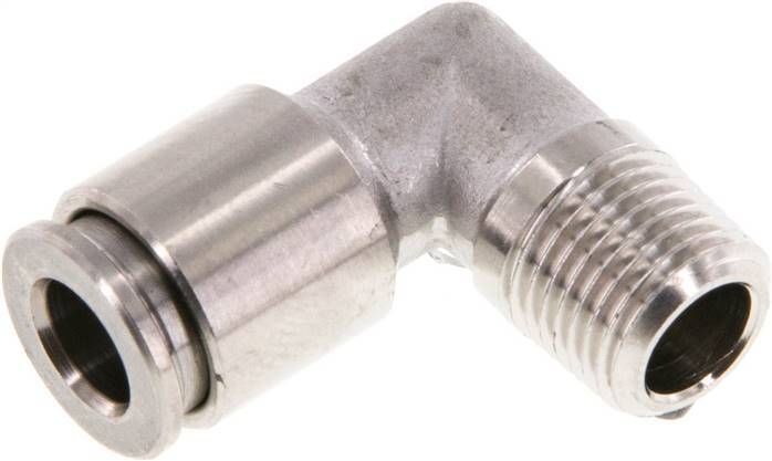 Racor de 6mm x R1/8'' 90deg con rosca macho Latón FKM Giratorio