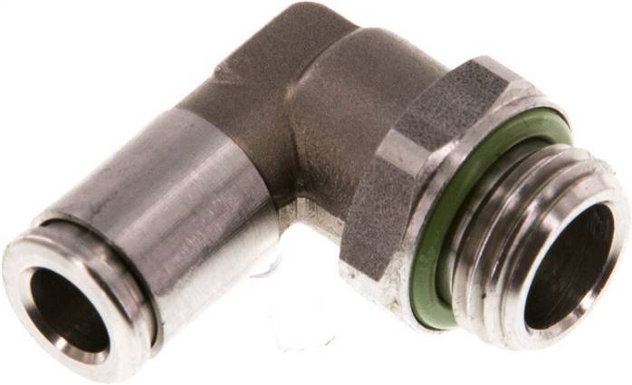 Racor de 6mm x G1/4'' 90deg con rosca macho Latón FKM Giratorio