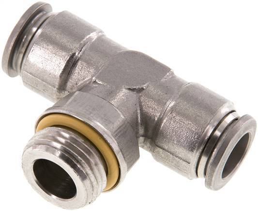 té en ligne 12mm x G1/2'' Raccord enfichable avec filetage mâle Acier inoxydable FKM FDA Rotatif
