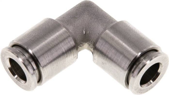 6mm 90deg Elbow Push-in Fitting Stainless Steel FKM