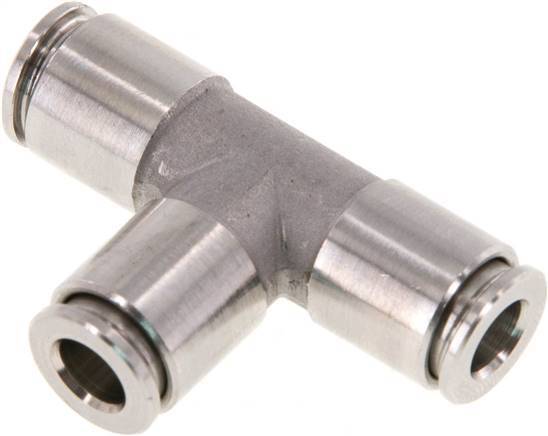 6mm Tee Push-in Fitting Stainless Steel FKM