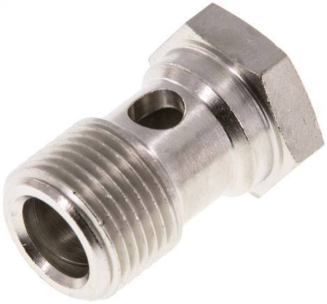 1-way nickel-plated Brass Banjo Bolt with G3/8'' Male Threads L26mm