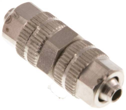 4.3x3 Nickel plated Brass Straight Push-on Fitting