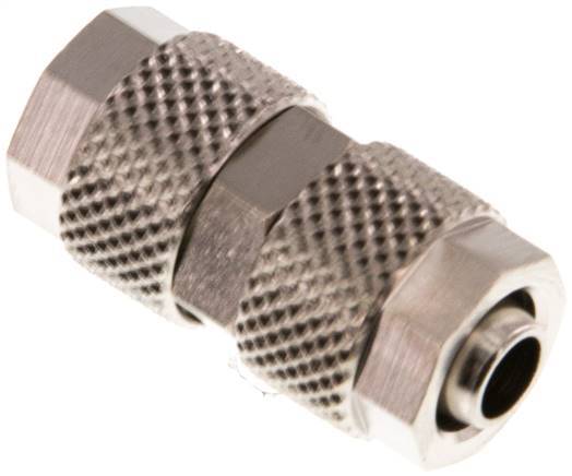 8x6 Nickel plated Brass Straight Push-on Fitting