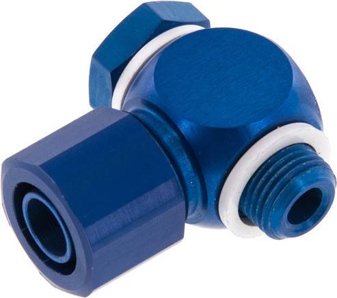 10x8 & G1/8'' Aluminium Banjo Push-on Fitting avec filetages mâles avec joint torique rotatif