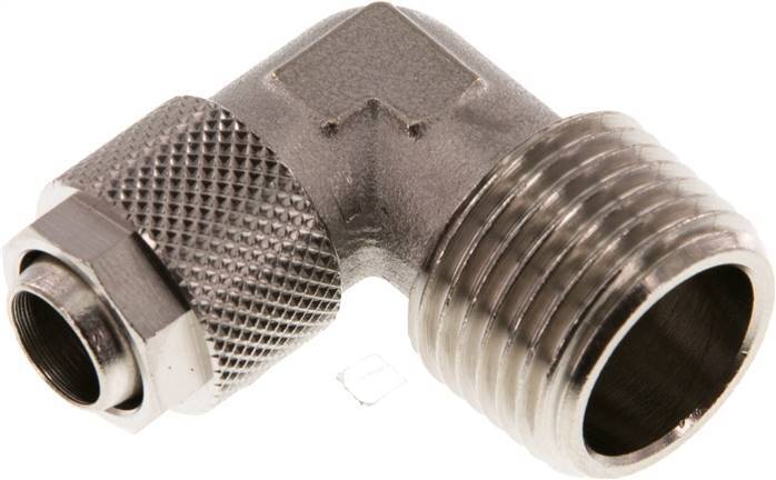 12x10 & R1/2'' Nickel plated Brass Elbow Push-on Fitting with Male Threads