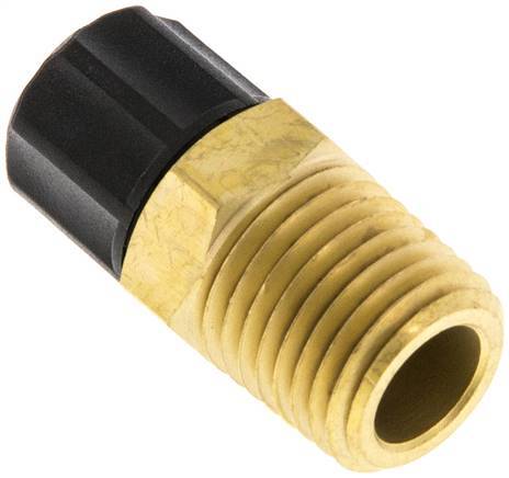 6x4 & 1/4''NPT Brass Straight Push-on Fitting with Male Threads