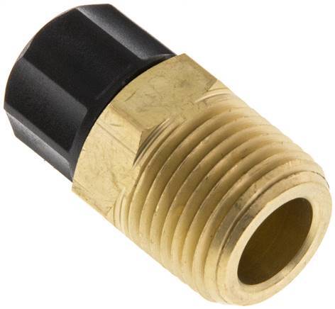 8x6 & 3/8''NPT Brass Straight Push-on Fitting with Male Threads