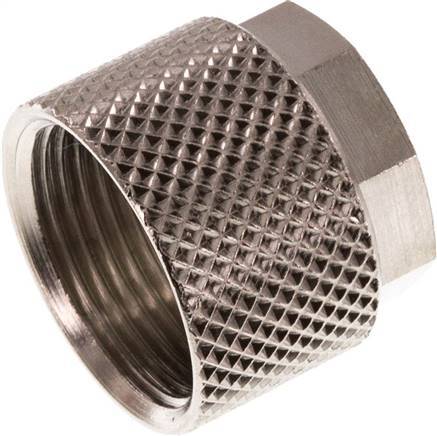 12x10mm (M16x1) Nickel-plated Brass Union Nut