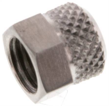 6x4 M8x1mm Union Nut RVS