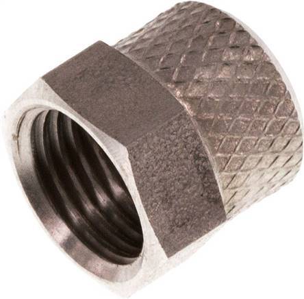 6x4 M10x1mm Union Nut RVS