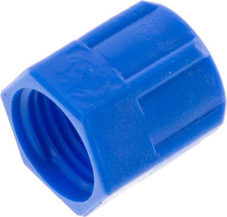 6x4mm (M10x1) PVC-Überwurfmutter