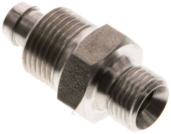 8x6 & G1/8'' Stainless Steel 1.4571 Straight Push-on Fitting with Male Threads