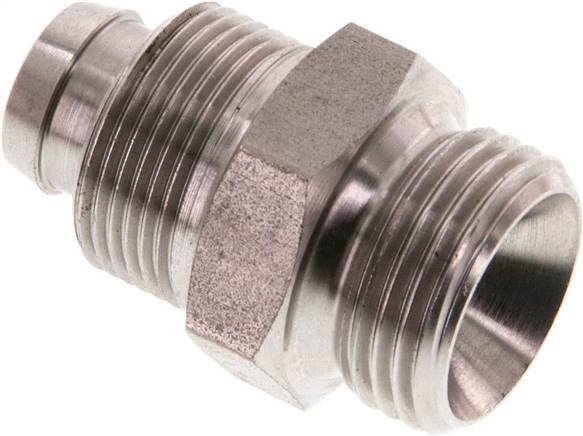 12x10 & G3/8'' Stainless Steel 1.4571 Straight Push-on Fitting with Male Threads