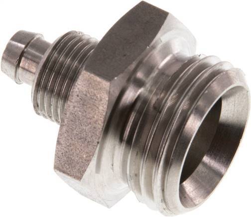 8x6 & G1/2'' Stainless Steel 1.4571 Straight Push-on Fitting with Male Threads